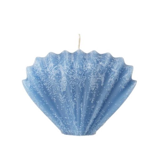 Seashell schelp kaars baja blue