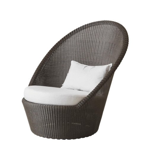 Kingston fauteuil met wielen mokka