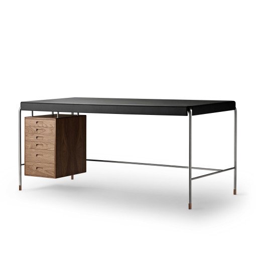 AJ52 bureau 160x70 geolied walnoot