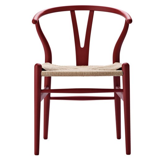 CH24 Wishbone stoel CHS Soft Red Brown