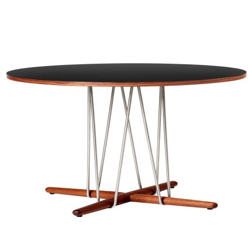 E020 Embrace tafel 139.5cm walnoot zwart, geolied onderstel