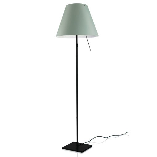 Costanza vloerlamp telescopisch met dimmer zwart/Comfort Green