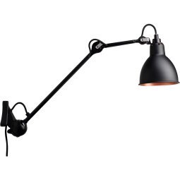 Lampe Gras N222 wandlamp zwart met koper