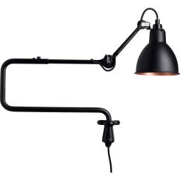 Lampe Gras N303 wandlamp zwart met koper