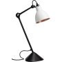 Lampe Gras N205 bureaulamp wit met koper