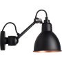 Lampe Gras N304 wandlamp zwart met koper