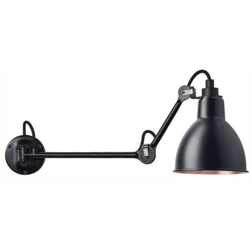 Lampe Gras N204 L40 Single wandlamp zwart-koper