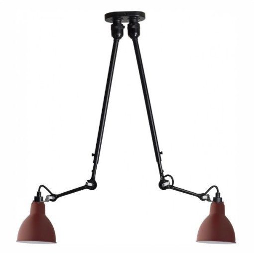 Les Doubles de Gras N302 plafondlamp Ø15.3 rood