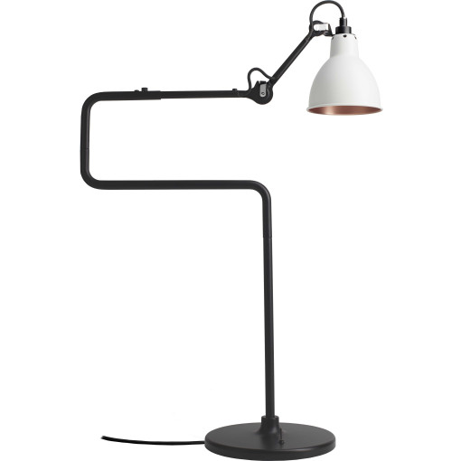 Lampe Gras N317 bureaulamp wit koper