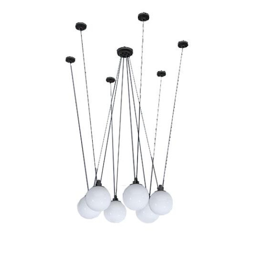 Les Acrobates de Gras N326 6 cluster hanglamp glas Ø17.5