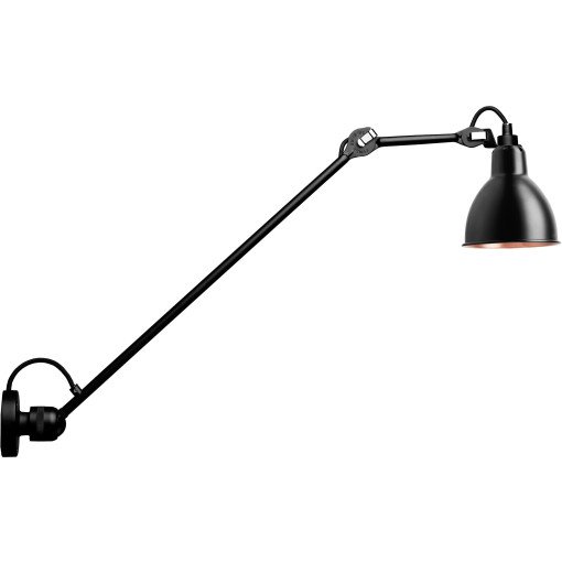 Lampe Gras N304 L60 wandlamp zwart met koper