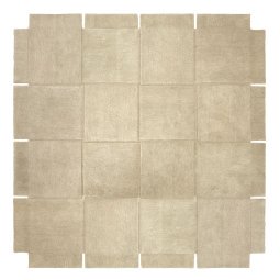 Basket vloerkleed 245x245 beige