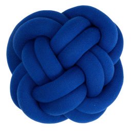 Knot kussen 30x30 klein blue