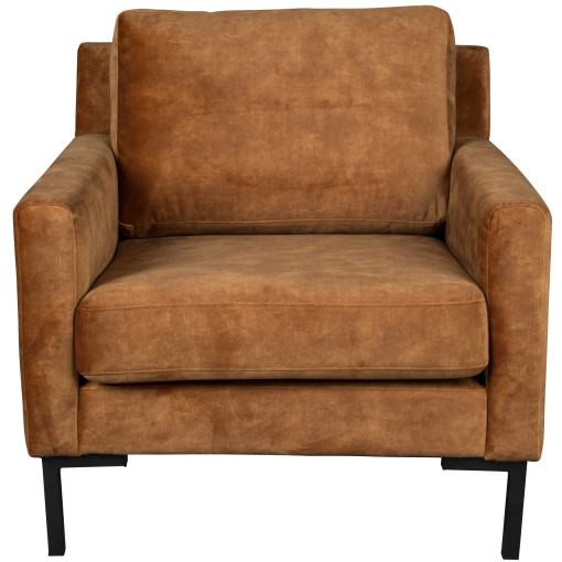 Houda fauteuil caramel