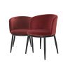 Filmore eetkamerstoel set van 2 cameron wine red