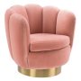 Mirage fauteuil draaibaar savona nude velvet