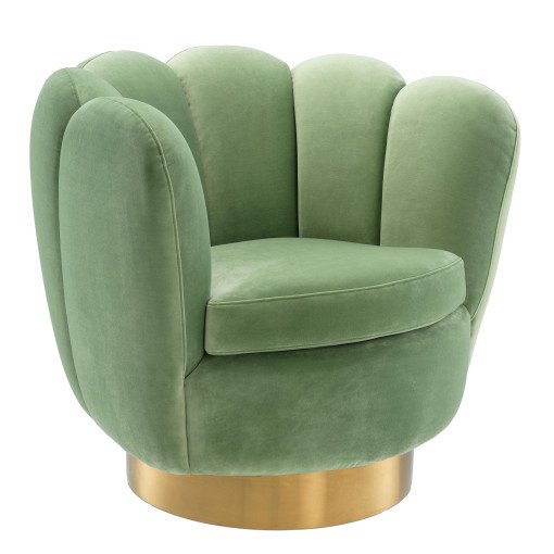 Mirage fauteuil draaibaar savona pistache green velvet