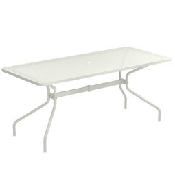 Cambi tuintafel 180x80 matt white