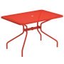 Cambi tuintafel 120x80 Scarlet Red