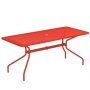 Cambi tuintafel 180x80 scarlet red