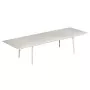 Plus4 uitschuifbare tuintafel 110x220/330 wit