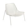 Round Lounge fauteuil wit