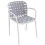 Yard Armchair tuinstoel matt white/grey