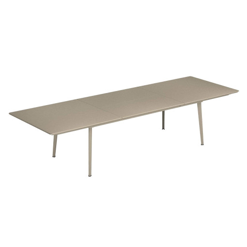 Plus4 uitschuifbare tuintafel 110x220/330 taupe