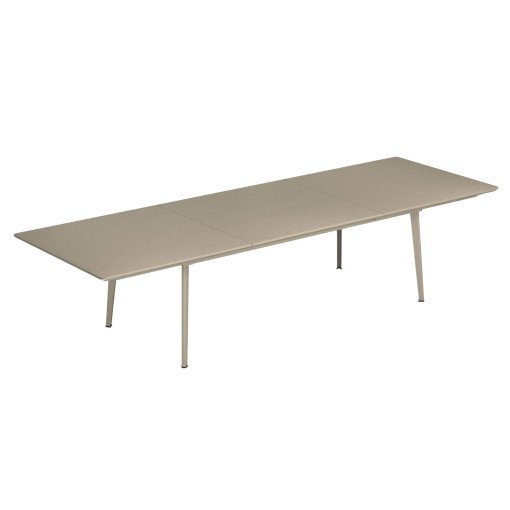 Plus4 uitschuifbare tuintafel 90x220/330 taupe