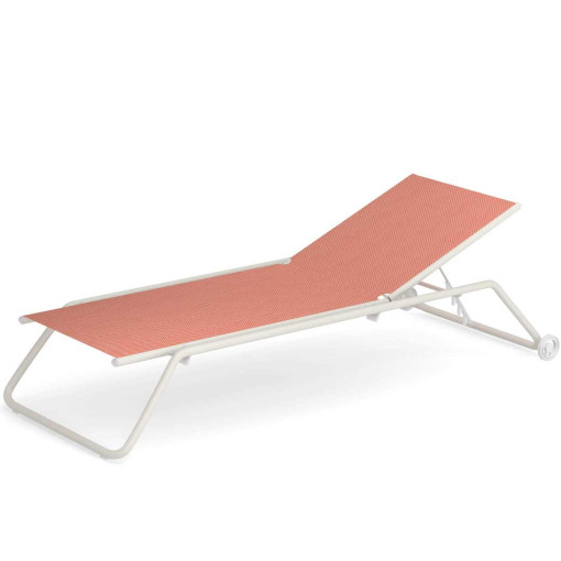 Snooze ligbed Raspberry, wit frame