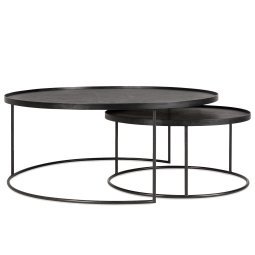 Tray round salontafel L/XL set van 2