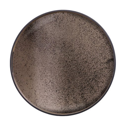 Mirror dienblad bronze Ø48