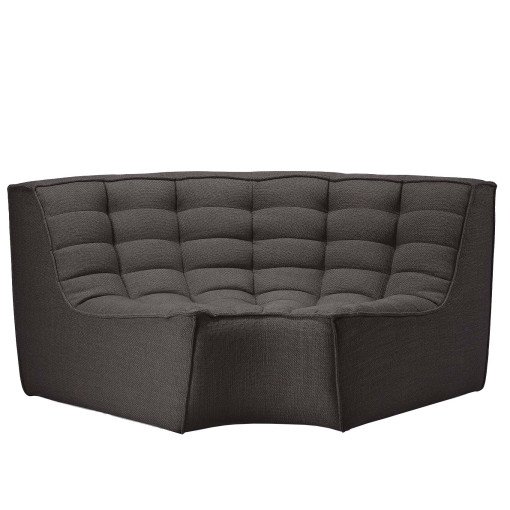 N701 bank rond hoekelement dark grey