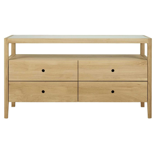 Spindle dressoir 150x56 naturel eiken