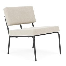 Monday fauteuil zwart Soil 01 natural