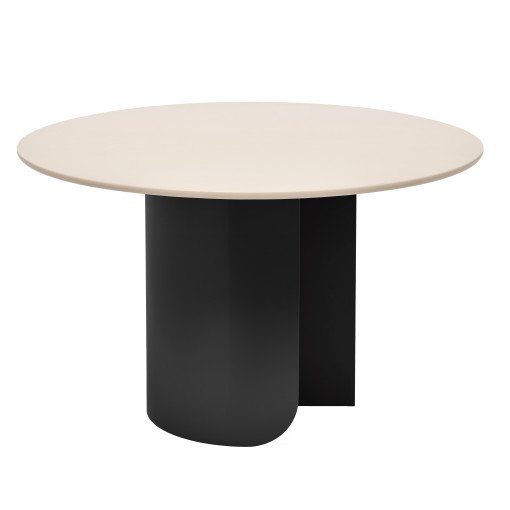 Plateau eettafel 120 zwart sand blad