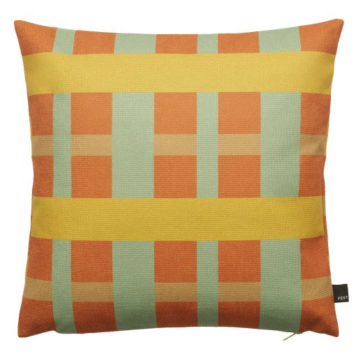 Striped kussen 45x45 mint