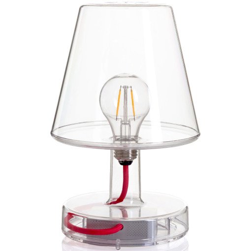 Transloetje tafellamp LED oplaadbaar transparant