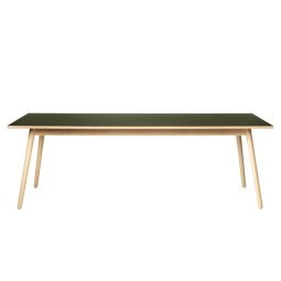 C35C eettafel eiken 220x95 groen