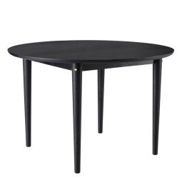 C62 eettafel Ø115 eiken zwart