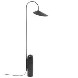 Arum vloerlamp zwart