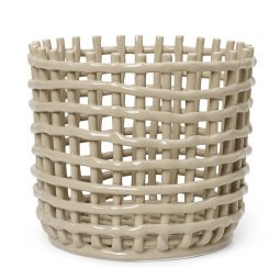 Ceramic basket opbergmand large Cashmere