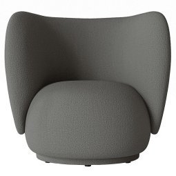 Rico Boucle fauteuil grey wool boucle