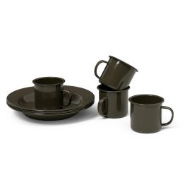 Yard Picnic serviesset Olive Green 4 personen