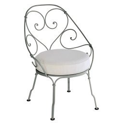 1900 fauteuil met off-white zitkussen Rosemary