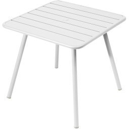 Luxembourg tuintafel vierpoot 80x80 Cotton White