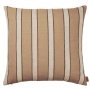 Brown Cotton kussen 50x50 stripe