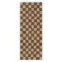 Check Runner vloerkleed 70x180 wol jute Coffee/Natural