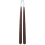 Dipped kaars set van 8 brown