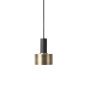 Disc Brass hanglamp klein zwart